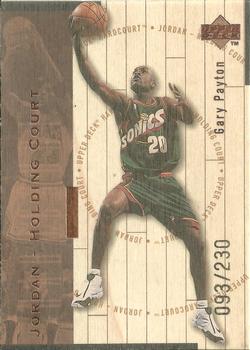 1998 Upper Deck Hardcourt - Jordan Holding Court Bronze #J25 Gary Payton / Michael Jordan
