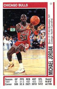 1991-92 Panini Stickers #116 Michael Jordan