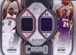 2009-10 SP Game Used - Combo Materials #CM-JK Joe Johnson / Kobe Bryant MEM, SN499