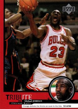 1999 Upper Deck Tribute to Michael Jordan #21 Michael Jordan (Chicago defeats the Knicks 5/14/96)