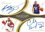 2018-19 Panini Immaculate Collection - Dual Autographs #DA-KC Charles Barkley / Kobe Bryant AU, SN10