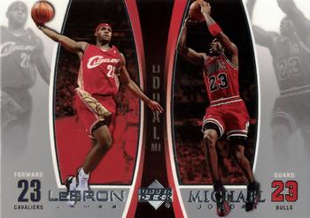 2005-06 Upper Deck - Michael Jordan/LeBron James #LJMJ9 Michael Jordan / LeBron James