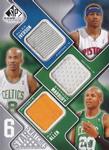 2009-10 SP Game Used - Six Star Swatches #NNO Allen Iverson / Stephon Marbury / Ray Allen / Kobe Bryant / Steve Nash / Zydrunas Ilgauskas MEM, SN99