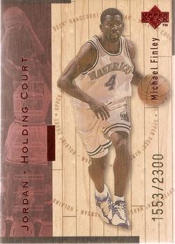 1998 Upper Deck Hardcourt - Jordan Holding Court Red #J6 Michael Finley / Michael Jordan