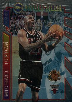 1996-97 Topps - Super Team Champion Mystery Finest Borderless #M14 Michael Jordan - Eastern Conference Winner