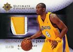2005-06 Upper Deck Ultimate Collection - Ultimate Game Jersey Patches Gold #UJP-KB Kobe Bryant MEM, SN20