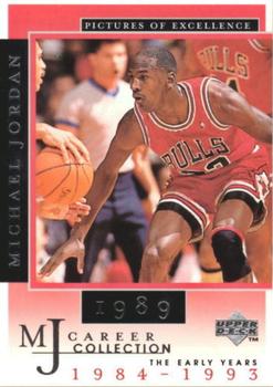 1998 Upper Deck Michael Jordan Career Collection #17 Michael Jordan/Pictures of Excellence 1989