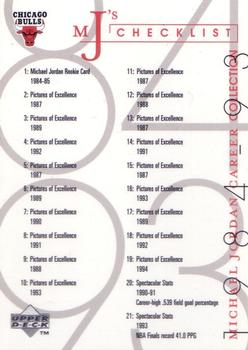 1998 Upper Deck Michael Jordan Career Collection #59 Checklist