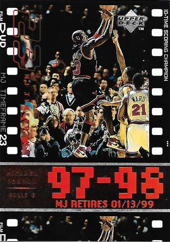 1999 Upper Deck Michael Jordan Retirement Set #13 Michael Jordan - 1997-98: 10-Time Scoring Champion