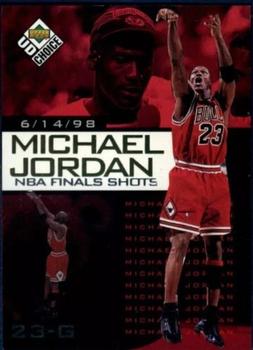1998-99 UD Choice Preview - Michael Jordan NBA Finals Shots #10 Michael Jordan