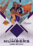 2009-10 Panini Prestige - Inside the Numbers Materials #3 Kobe Bryant MEM, SN100