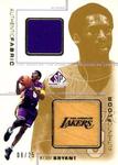 2000-01 SP Game Floor - Authentic Fabric/Floor Combos Gold #KB-C Kobe Bryant MEM, SN25