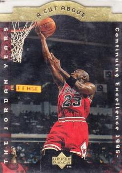 1996-97 Collector's Choice - A Cut Above: The Jordan Years Jumbo #CA10 Michael Jordan