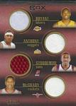 2007-08 Topps Luxury Box - Seven Piece Relics Gold #LB7R-7 Kobe Bryant / Carmelo Anthony / Amare Stoudemire / Tracy McGrady / Dirk Nowitzki / Manu Ginobili / Pau Gasol MEM, SN10