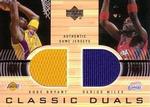 2001-02 Upper Deck - Classic Duals Jerseys #KB/DM Kobe Bryant / Darius Miles MEM MEM: Jersey