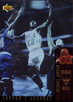 1996-97 Collector's Choice German - Jordan's Journal #J1 Michael Jordan - November