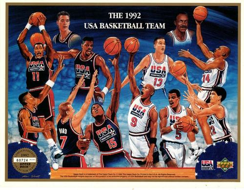1991-92 Upper Deck Sheets #NNO 1992 USA Basketball Team