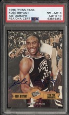1996 Press Pass Autographs #NNO Kobe Bryant Auto