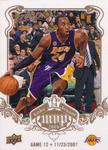2008-09 Upper Deck MVP - Kobe Bryant MVP White #NNO Kobe Bryant Game 12