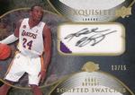 2007-08 Upper Deck Exquisite Collection - Scripted Swatches #SS-KB Kobe Bryant AU, MEM, SN15
