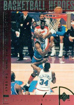1994-95 Upper Deck - Basketball Heroes: Michael Jordan #41 Michael Jordan - 1985-93 Nine-Time NBA All-Star