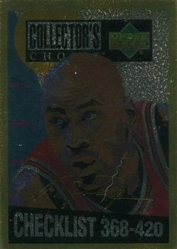 1994-95 Collector's Choice - Gold Signature #420 Michael Jordan - Checklist: 368-420