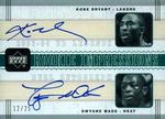 2003-04 Upper Deck Legends - Rookie Impressions Dual Autographs #KB/DW Kobe Bryant / Dwyane Wade AU, SN25