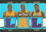 2006-07 Topps Triple Threads - Relics Combos Sapphire #TTRC-9 Kobe Bryant / Lamar Odom / Magic Johnson MEM, SN3
