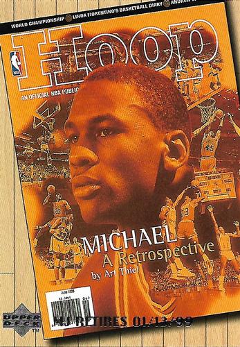 1999 Upper Deck Michael Jordan Retirement Set #C20 Michael Jordan - Hoop Magazine, June 1998