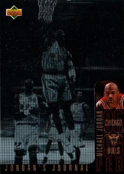 1996-97 Collector's Choice Italian - Jordan's Journal #J4 Michael Jordan - February