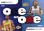 2008-09 SkyBox - One on One Dual Memorabilia #OO-BA Carmelo Anthony / Kobe Bryant MEM
