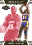 2007-08 Topps Co-Signers - Gold Red #46 James Worthy / Kobe Bryant SN109