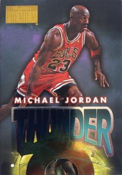 1996-97 SkyBox Premium - Thunder and Lightning #1 Michael Jordan - VAR: Thunder Sleeve