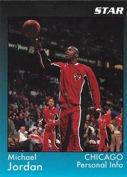 1991 Star Michael Jordan (Unlicensed) - Black / Blue Border #5 Michael Jordan - Personal Info