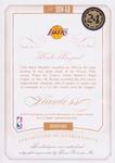 2014-15 Panini Flawless - Greats Dual Memorabilia Autographs Black #GDM-KB Kobe Bryant AU, MEM, SN1