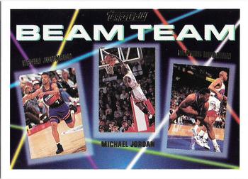 1992-93 Topps - Beam Team Gold #3 Kevin Johnson / Michael Jordan / Dennis Rodman