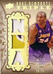 2008-09 Upper Deck Premier - Rare Remnants Triple Patch NBA Logo #RR3-KB Kobe Bryant MEM, SN25
