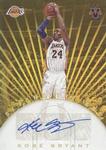 2017-18 Panini Vanguard - Beyond the Arc Scripts Gold #BA-KBR Kobe Bryant AU, SN10