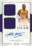 2016-17 Panini National Treasures - Game Gear Dual Autographs #4 Kobe Bryant AU, MEM, SN35