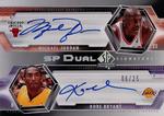 2004-05 SP Authentic - Signatures Dual #SP2-JB Michael Jordan / Kobe Bryant AU, SN25