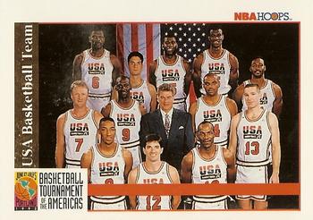1992-93 Hoops #USA USA Basketball Team - VAR: Has "USA" notation top left on the back