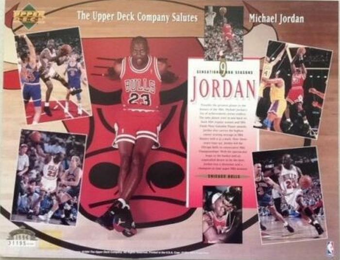 1994 Upper Deck Authenticated Salutes Michael Jordan #NNO Michael Jordan