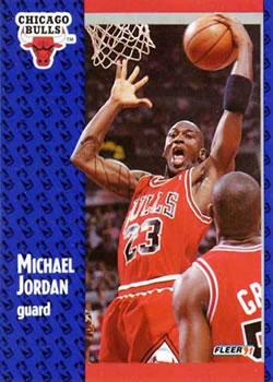 1991-92 Fleer Tony's Pizza #S-33 Michael Jordan