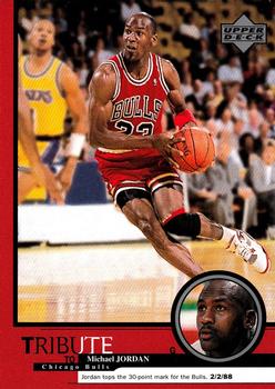 1999 Upper Deck Tribute to Michael Jordan #7 Michael Jordan (30-point mark 2/2/88)