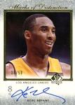 2002-03 SP Authentic - Marks of Distinction #KB-M Kobe Bryant AU, SN50