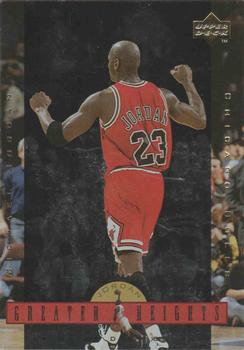 1996 Upper Deck Michael Jordan Greater Heights Jumbo #GH9 Michael Jordan