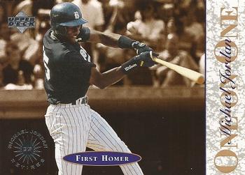 1995 Upper Deck Minor League - Michael Jordan One On One #8 Michael Jordan - First Homer
