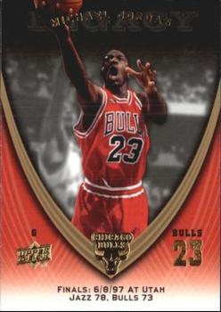 2008-09 Upper Deck Michael Jordan Legacy Collection #1086 Michael Jordan - Game 1086