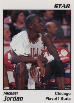 1991 Star Michael Jordan (Unlicensed) - White Border, Black Text #2 Michael Jordan - Playoff Stats