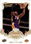 2008-09 Upper Deck MVP - Kobe Bryant MVP White #NNO Kobe Bryant Game 51